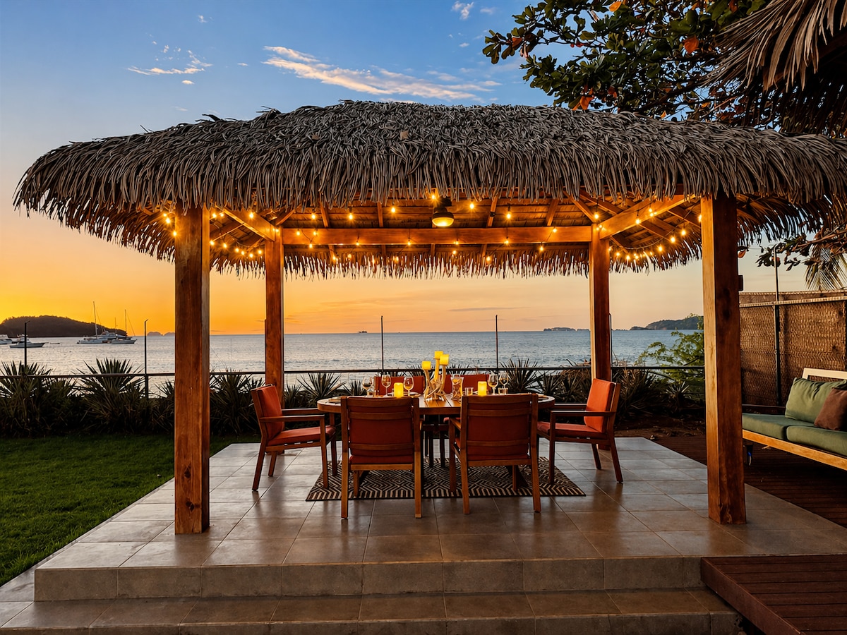 Open-air dining pavilion at the Costa Rica villa